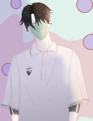 webtoon style character
