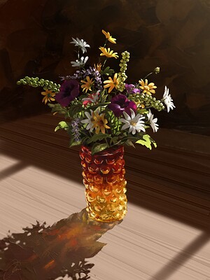 Blenko Wildflowers