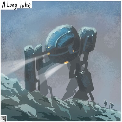 A_long_hike_Daily_Spitpaint