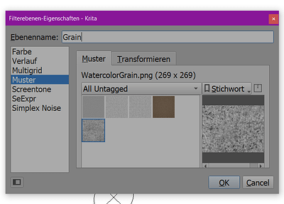 No Search for Pattern in Krita 5