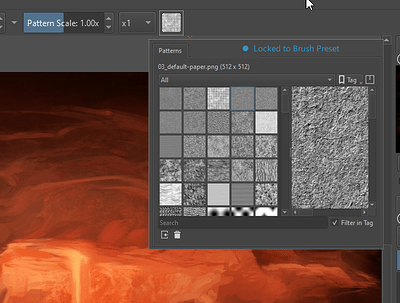 lock to brush preset request