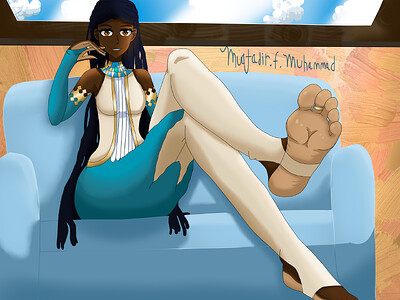 Kamani legs crossed