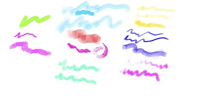 Pastel with canvas-structure