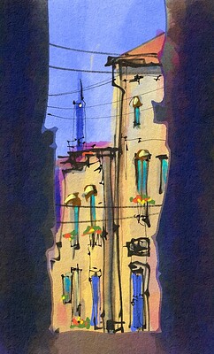 narrow alley