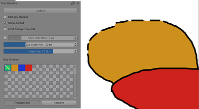 colourise Mask Gap Filling