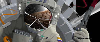 Космонавт 19 перед покраской