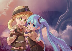 Riko and Miku - Mada in Abyss