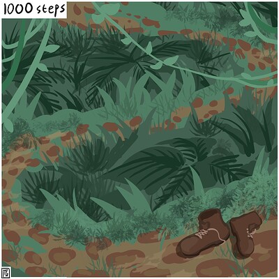 1000_steps_Daily_Spitpaint