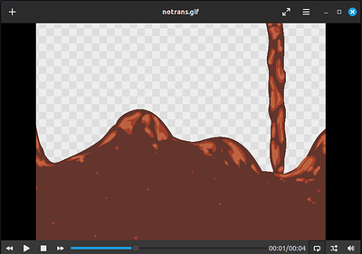 Opened in a video player