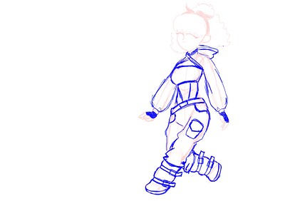 1 Cyberpunk outfit (sketch)