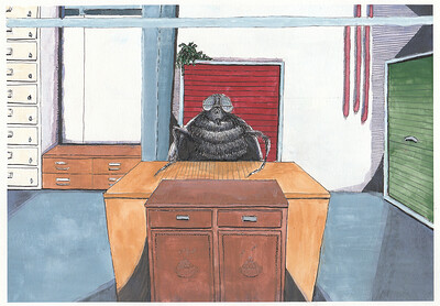 kantoor van de bromvlieg