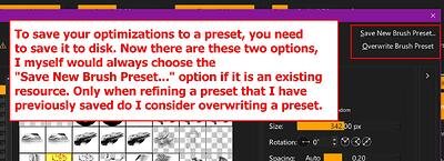 save presets