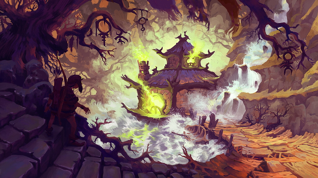 A cursed forest