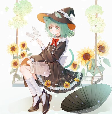 秋襟猫绘制的幽香猫