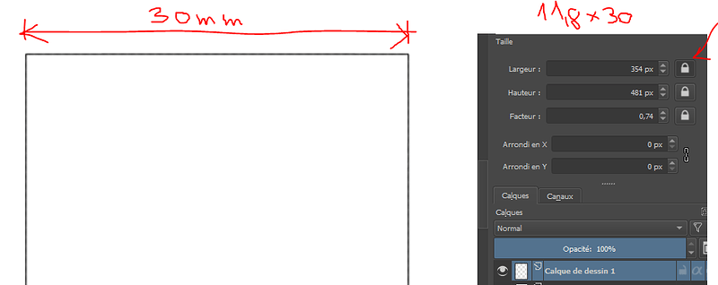 How to draw a 2 cm line - General Questions - Krita Artists