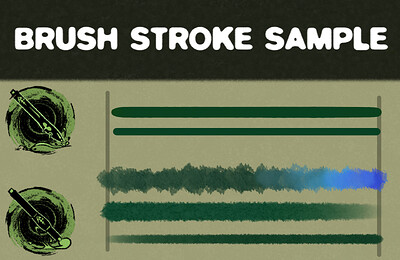 BRUSH STROKE SAMPLE GROUP - 001