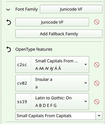 opentype-features-widget-junicode