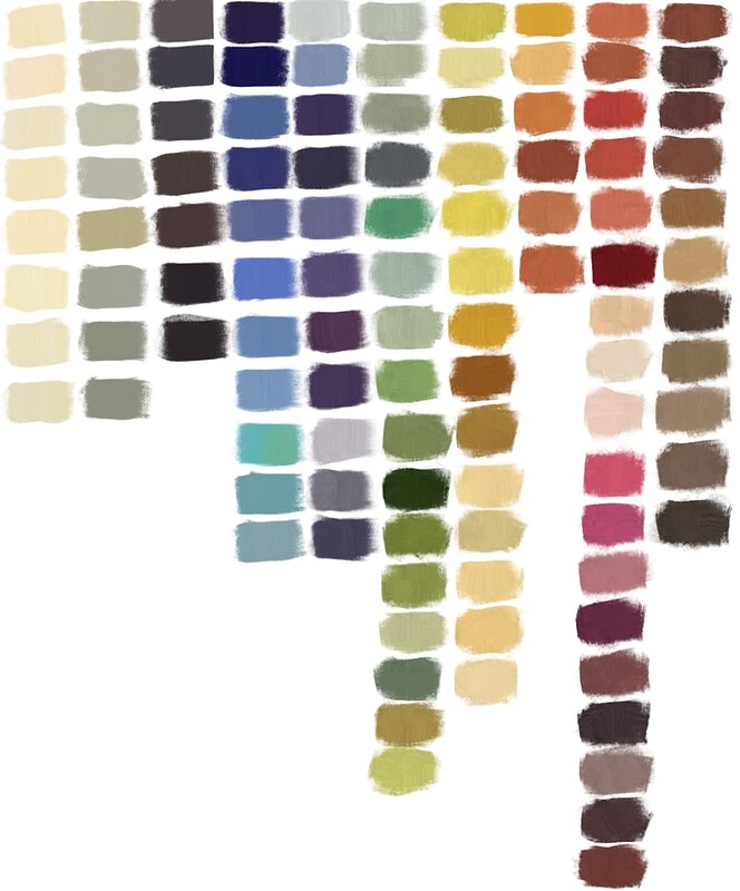 Infested Color Werner's Nomenclature of Color Swatch - Brushes and Bundles - Krita Artists