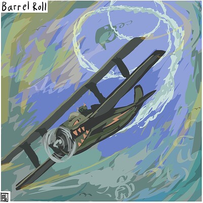 Barrel_roll_Daily_Spitpaint