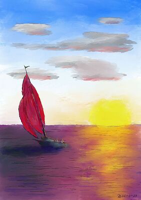 Red Sails - impressionist