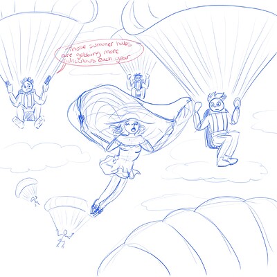 May 25 - Big hat Sketch WIP