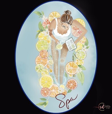 Krita Challenge 0924 - Refreshing Food Oval Spa