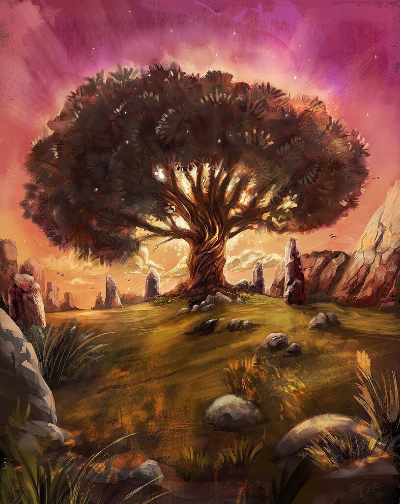 The golden Tree Finished Artworks Krita Artists