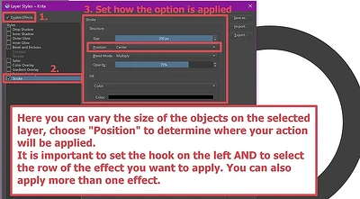 layer style stroke set to center