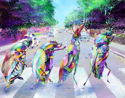 The-Beetles-crossing-Abbey-Road