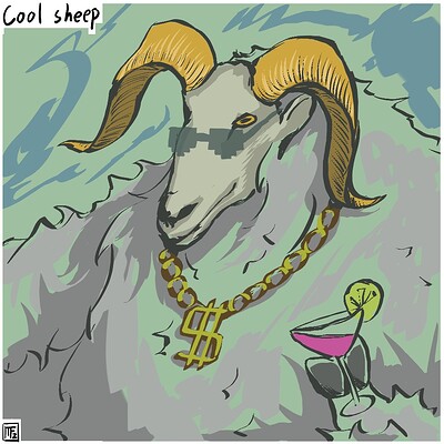 Cool_sheep_Daily_Spitpaint