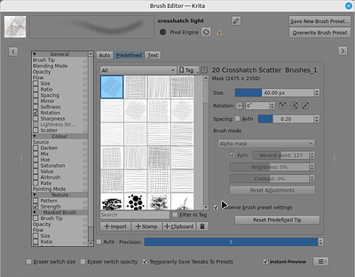 Reallocate brush tip image