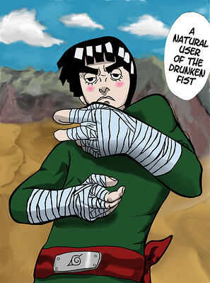 Rock lee drunkenfist
