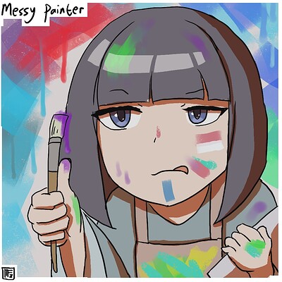 Messy_painter_Daily_Spitpaint