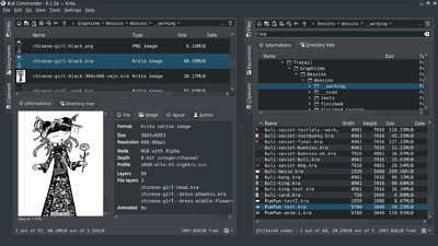 Main interface-dual file panel mode