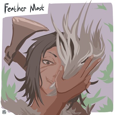 Feather_mask_Daily_Spitpaint