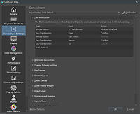 Canvas Input Settings