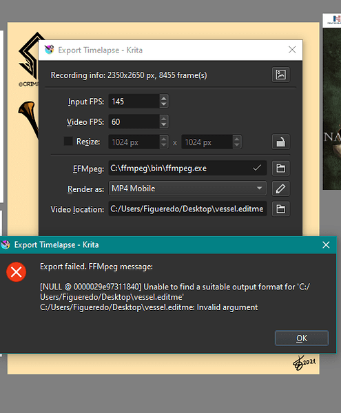 A problem with Krita recorder - General Questions - Krita Artists