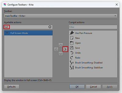 Toolbar Full Screen Toggle