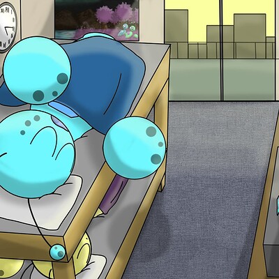 Oorbo and Orbii sleeping