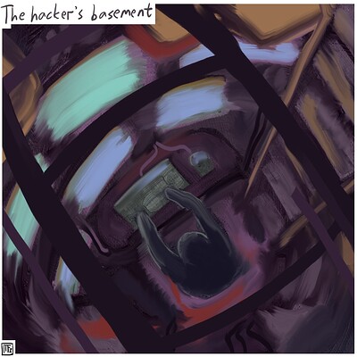 The_hacker's_basement_Daily_Spitpaint