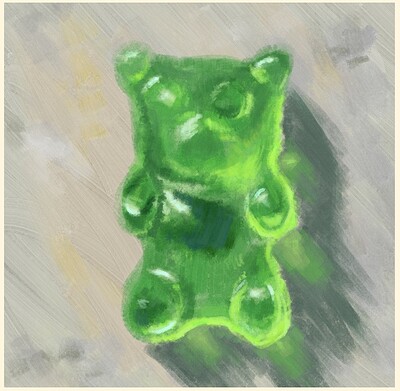 Gummy bear speed paint