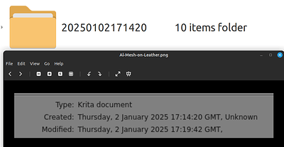 Created Time Folder Name