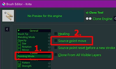 Clone-Engine; Source Point Move