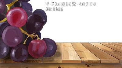 Krita Challenge 0625 Wrath of the Sun-Grapes to Raisins-b