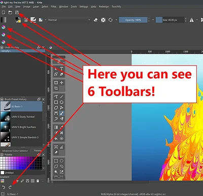 6 Toolbars