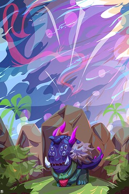 Monster and Strawberry