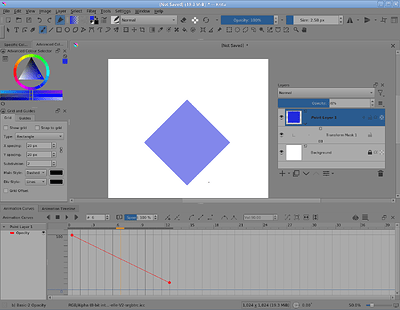 Opacity parameter curve