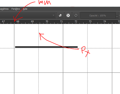 How to draw a 2 cm line - General Questions - Krita Artists