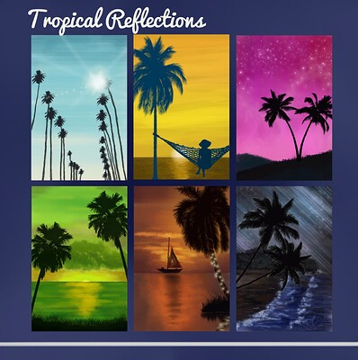 Krita Monthly Challenge 0524 - Tropical Reflections Final