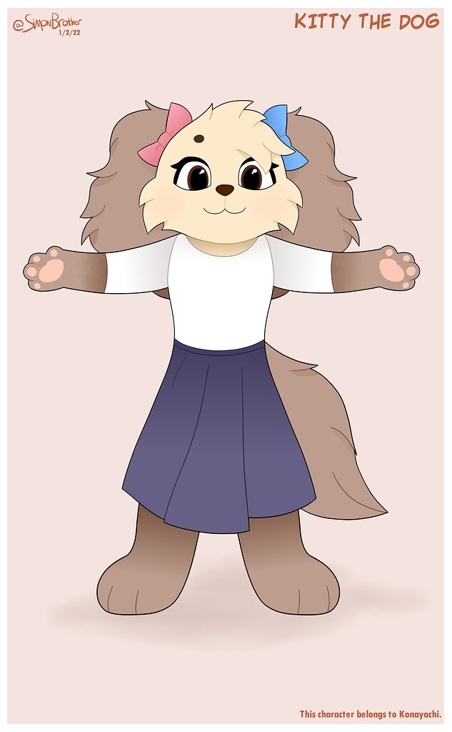 Kitty the Dog (in my style) - Finished Artworks - Krita Artists